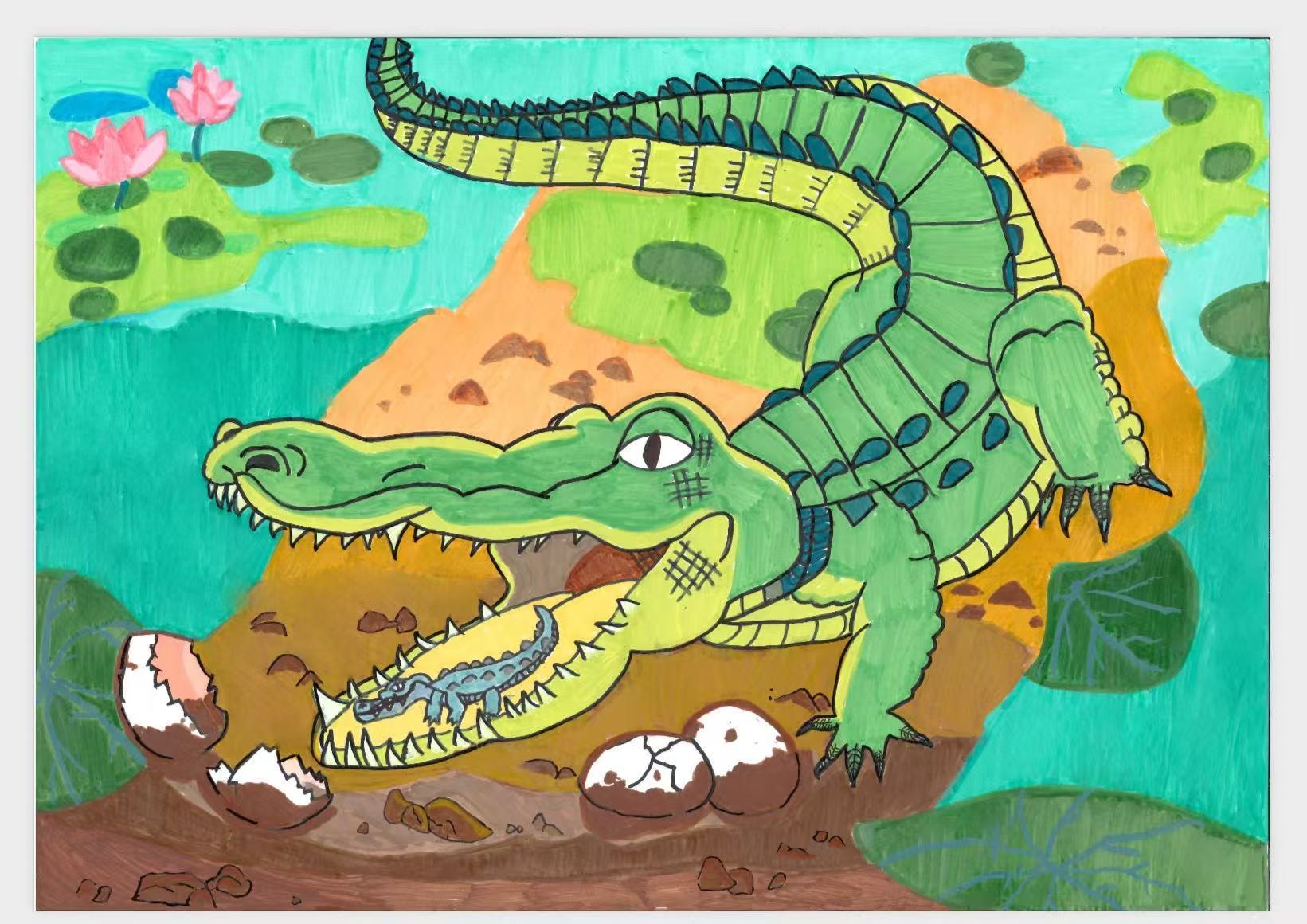 鱷魚原創畫作