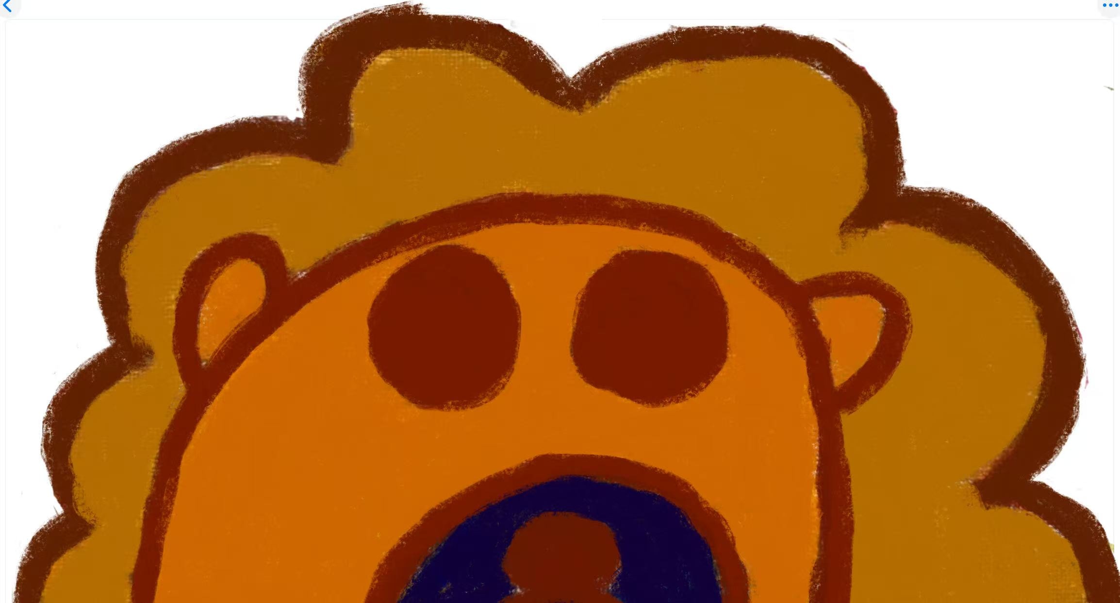 獅子畫作